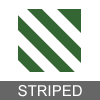 Striped or banded insect icon